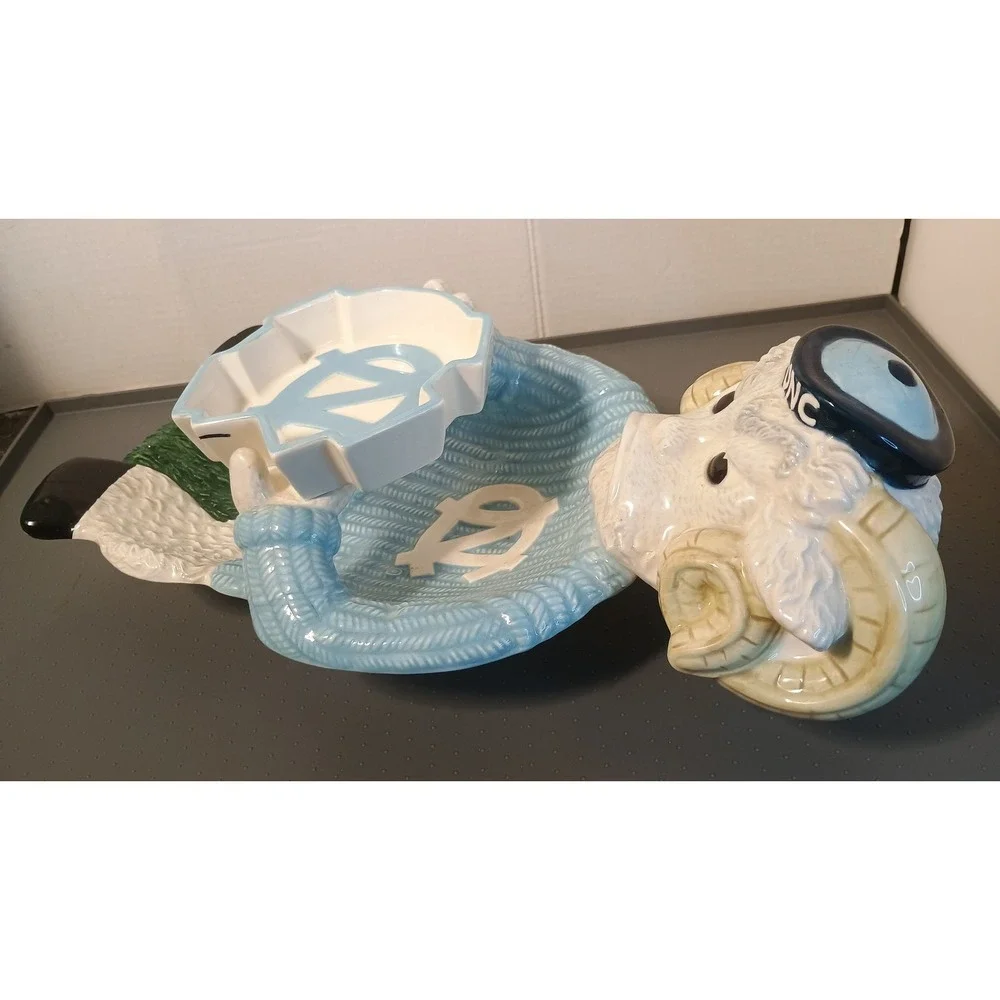 Slavic Treasures UNC Tar Heels Rameses Chip Dip Server  2003 Excellent  *Rare*